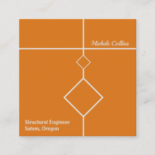 Cartão de visita do Quadrado de Elegância Profissi