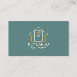 Cartão de visita do Realtor com Design minimalista