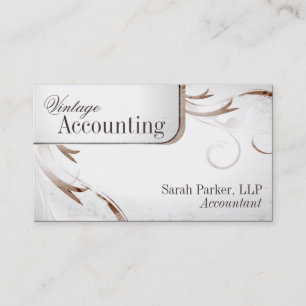Cartão de visita do redemoinho da contabilidade d