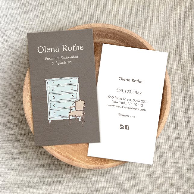 Cartão de visita do Refinador de Restauração do Mo (Criador carregado)