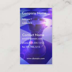 Cartão de visita do Rook da xadrez