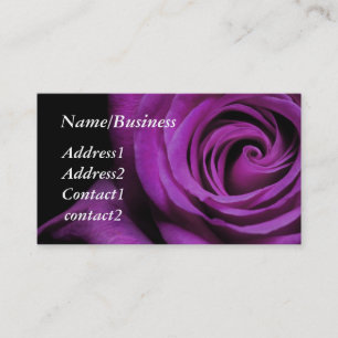 Cartão de visita do rosa do roxo