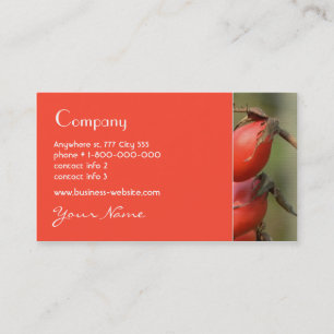 Cartão de visita do Rosehip