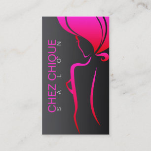 Cartão de visita do salão de beleza de Chez Chiq