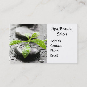 Cartão de visita do salão de beleza dos termas