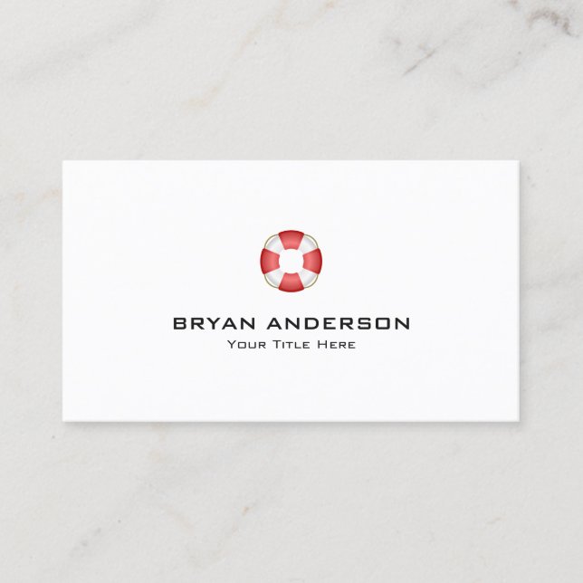 Cartão de visita do salva-vidas (Frente)