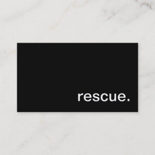 Cartão de visita do salvamento