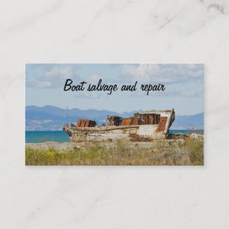 Cartão de visita do salvamento e do reparo do