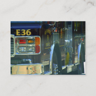 Cartão de visita do sapador-bombeiro