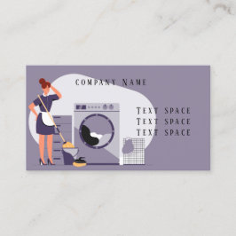 Cartão de visita do Serviço de Limpeza Maid