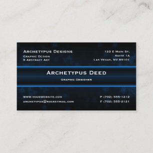 Cartão de visita do Sizzle - azul