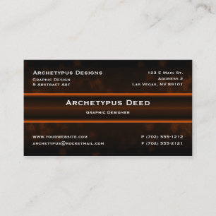 Cartão de visita do Sizzle - laranja