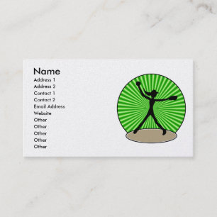 Cartão de visita do softball de Fastpitch