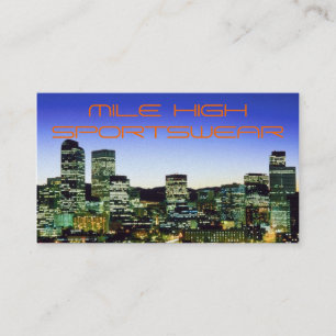 Cartão de visita do Sportswear