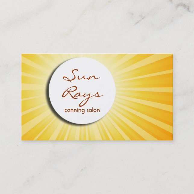 Cartão de visita do Sunburst (Frente)