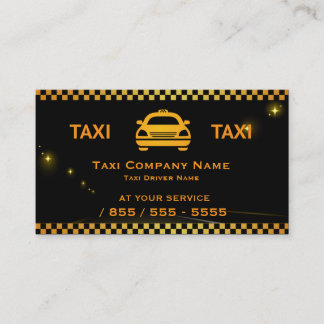 Cartão de visita do taxista de Táxi Empresa
