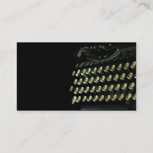 Cartão de visita do teclado de máquina de escrev