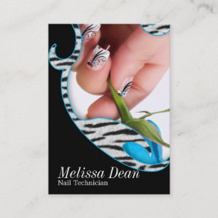 Cartão de visita do técnico do salão de beleza do