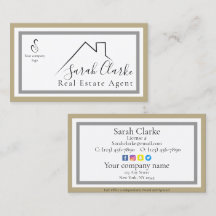 Cartão de visita do telhado preto C21