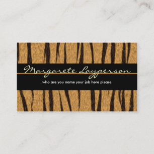 cartão de visita do tigre