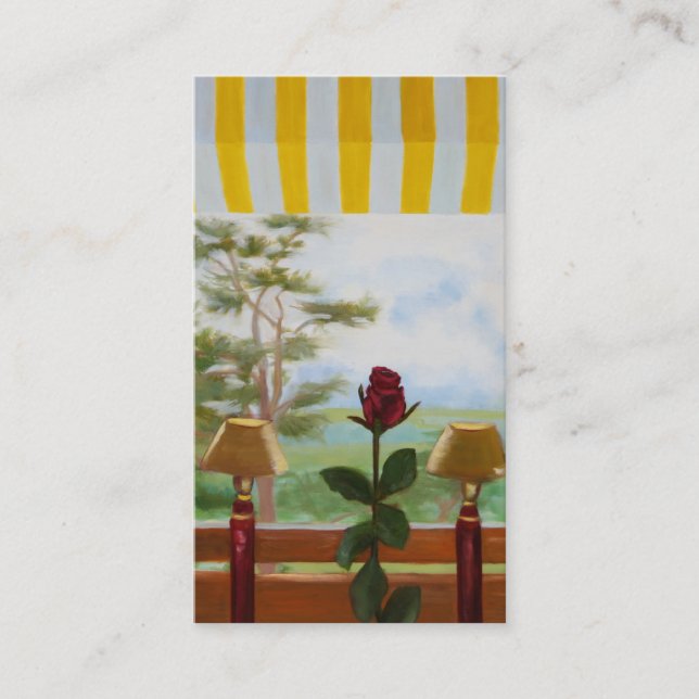 Cartão de visita do toldo (Frente)