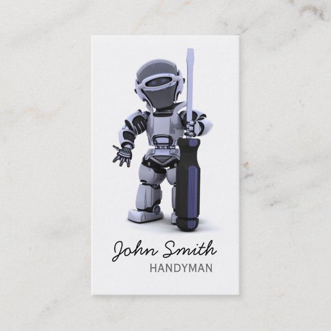 Cartão de visita do trabalhador manual (Frente)