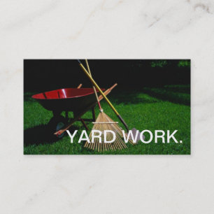 CARTÃO DE VISITA DO TRABALHO DE JARDA