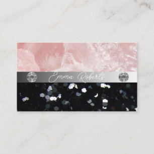 Cartão de visita do treinador de diamantes preto p