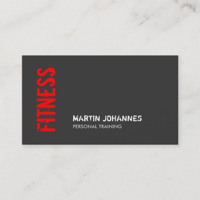 Cartão de visita do Treinador Pessoal da Malhação  (Frente)