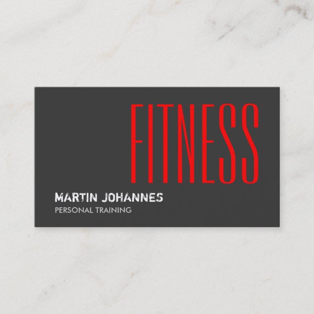 Cartão de visita do Treinador Pessoal da Malhação  (Frente)