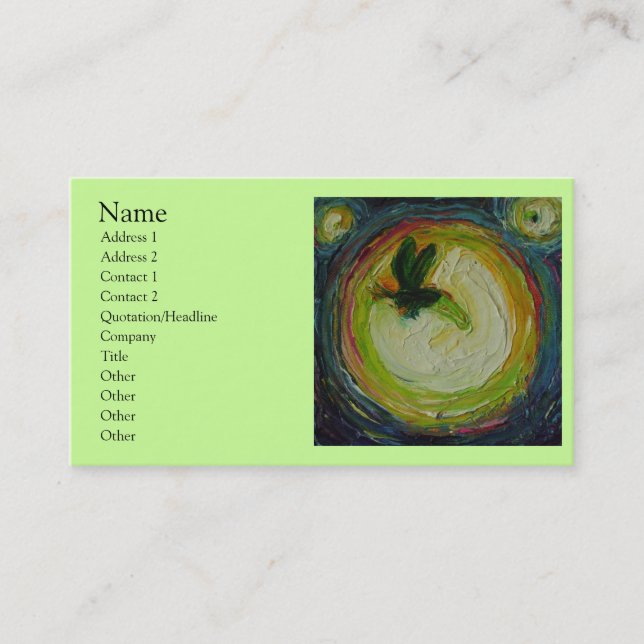 Cartão de visita do vaga-lume (Frente)