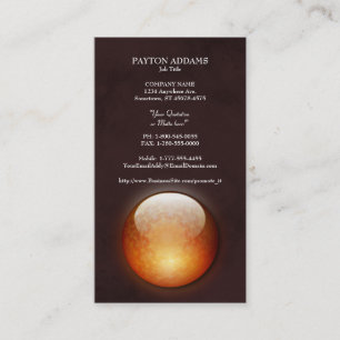 Cartão de visita do vertical da jóia da renovação