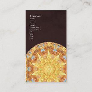 Cartão de visita do vertical da mandala da