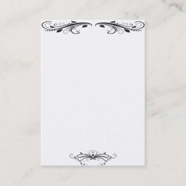 Cartão de visita do Victorian (Frente)