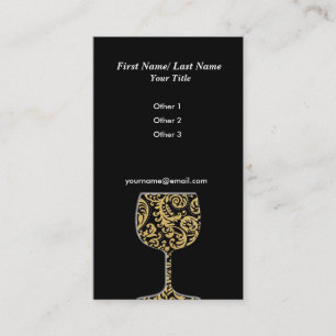 Cartão de visita do vinho