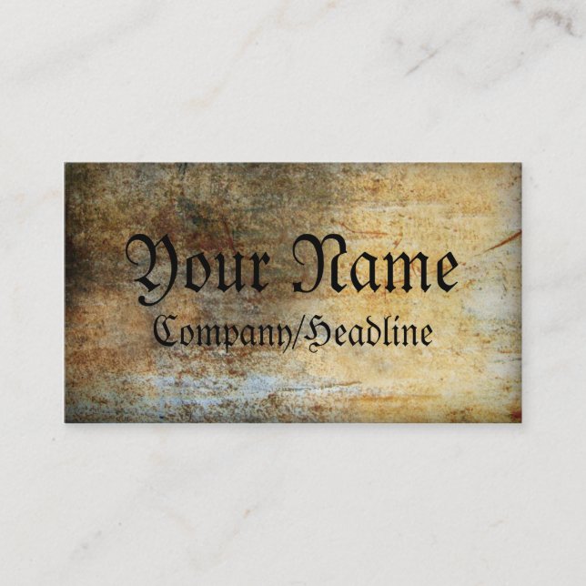 Cartão de visita do vintage (Frente)