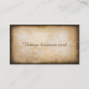 Cartão de visita do vintage