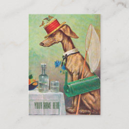 Cartão de visita do vintage do baby-sitter do