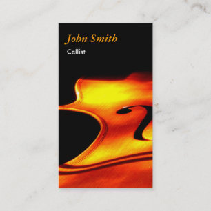 Cartão de visita do violoncelista