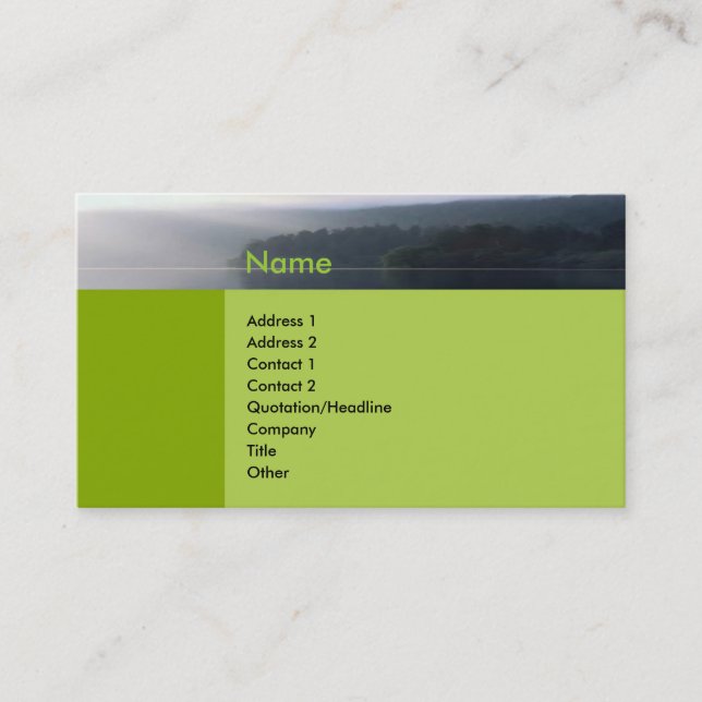 Cartão de visita do zen (Frente)