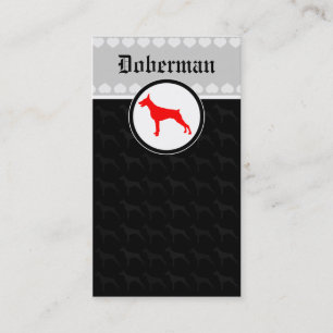 Cartão De Visita Doberman Cards