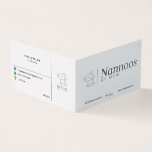 Cartão de visita DOBRADO NANNOOS