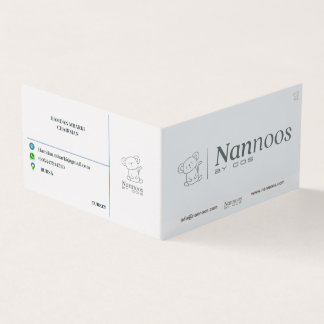 Cartão de visita DOBRADO NANNOOS