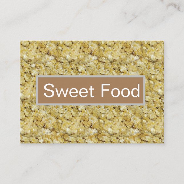 Cartão De Visita Doce Comida Poha (Frente)
