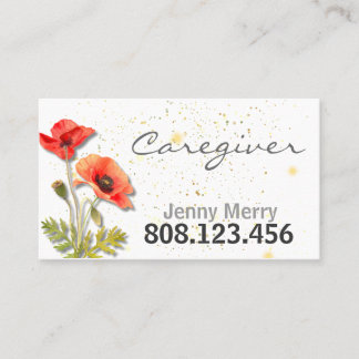 Cartão De Visita Doença Floral Simples