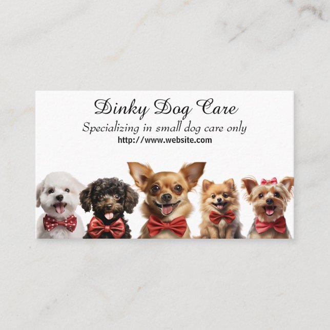 Cartão De Visita Dog Care (Frente)