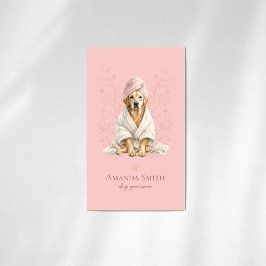 Cartão De Visita Dog Groomer Spa Cute Paw Labrador Business Card