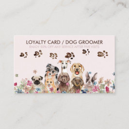 Cartão De Visita Dog Walker Grooming Petsitter Sale Lealdade