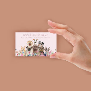 Cartão De Visita Dog Walker Pet Groomer