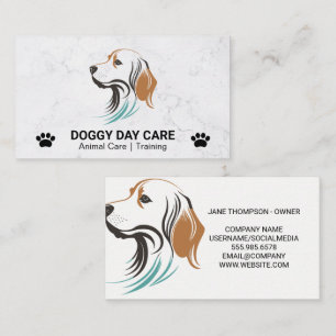 Cartão De Visita Doggy Sitter   Serviços de animais   K9